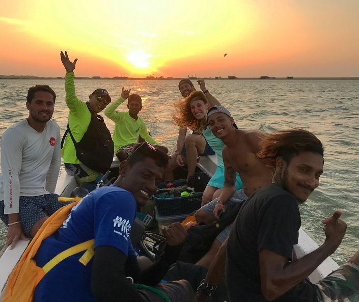 École de kitesurf à Kalpitiya
