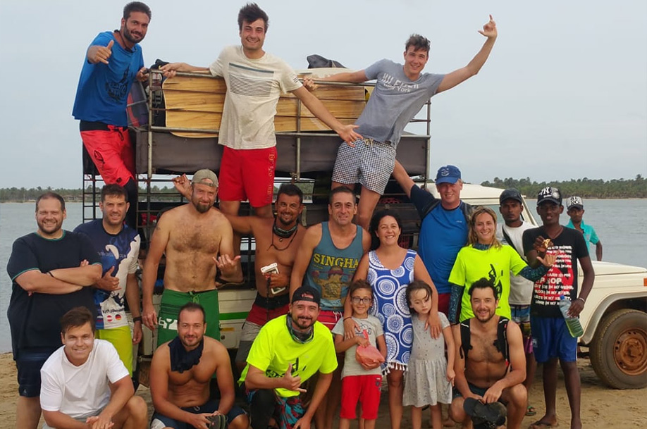 kitesurfing na Sri Lance