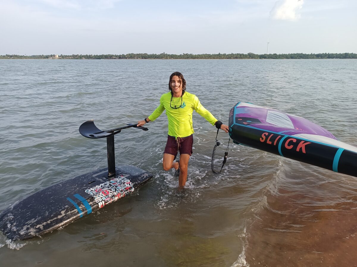 École de wingfoil au Sri Lanka