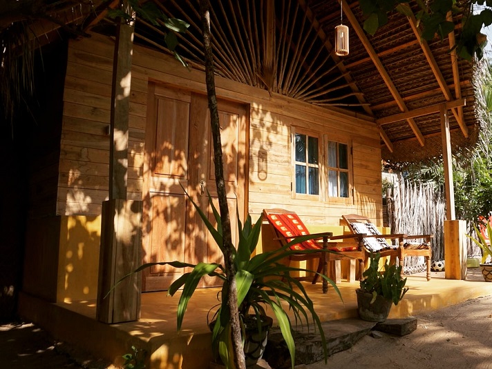 Kalpitiya Kiteresort: Houten Bungalows