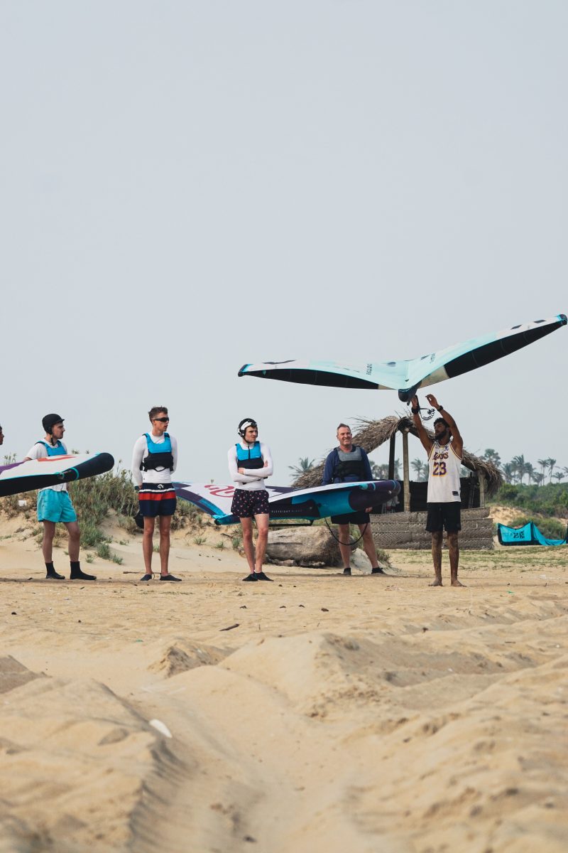 Family and group wingsurf lessons in Kalpitiya Sri Lanka