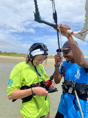 Issuru — local kitesurf instructor Kalpitiya Margarita Kite School
